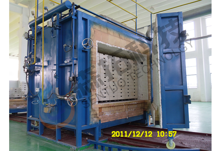 10 cubic shuttle kiln