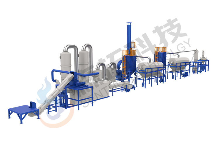 Waste polarizer recycling production line